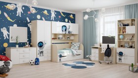 Детская комната Санни (Белый/корпус Клен) в Бердске - berdsk.katalogmebeli.com | фото 3