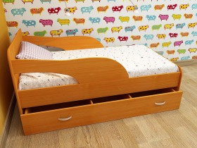 Кровать детская Максимка Млечный дуб/Венге в Бердске - berdsk.katalogmebeli.com | фото 4