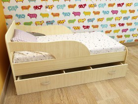 Кровать детская Максимка Млечный дуб/Венге в Бердске - berdsk.katalogmebeli.com | фото 8