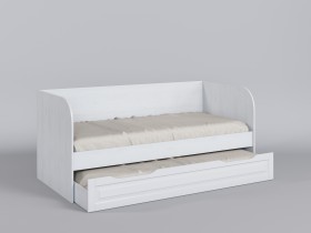 Диван-кровать Классика (Белый/корпус Выбеленное дерево) в Бердске - berdsk.katalogmebeli.com | фото
