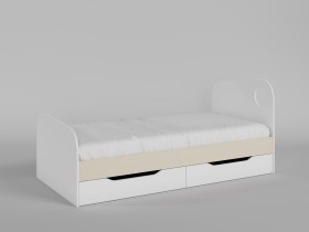 Диван-кровать Санни (Белый/корпус Клен) в Бердске - berdsk.katalogmebeli.com | фото 2