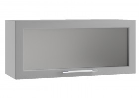 Гарда ПГС 800 шкаф верхний горизонтальный со стеклом Джинс в Бердске - berdsk.katalogmebeli.com | фото