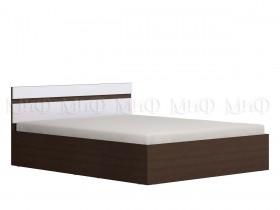 Ким кровать 1,4 (Венге/белый глянец) в Бердске - berdsk.katalogmebeli.com | фото