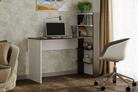Компьютерный стол №3 (Венге/Белый) в Бердске - berdsk.katalogmebeli.com | фото