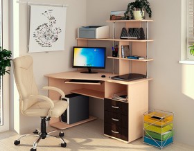 Компьютерный стол Форест NEW (венге/лоредо) в Бердске - berdsk.katalogmebeli.com | фото