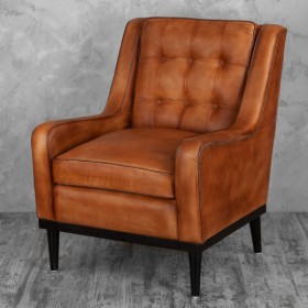 Кресло кожаное Элегант (Бордовый) в Бердске - berdsk.katalogmebeli.com | фото 2