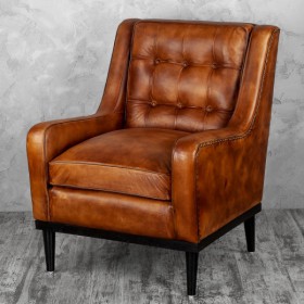 Кресло кожаное Элегант (Бордовый) в Бердске - berdsk.katalogmebeli.com | фото 4