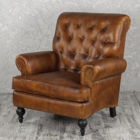 Кресло кожаное Чарльз в Бердске - berdsk.katalogmebeli.com | фото