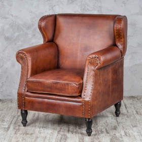 Кресло кожаное Лофт Аристократ (кожа буйвола) в Бердске - berdsk.katalogmebeli.com | фото 2