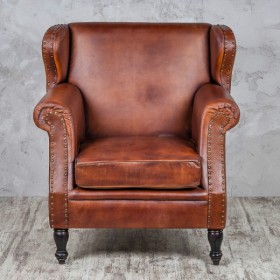 Кресло кожаное Лофт Аристократ (кожа буйвола) в Бердске - berdsk.katalogmebeli.com | фото 3