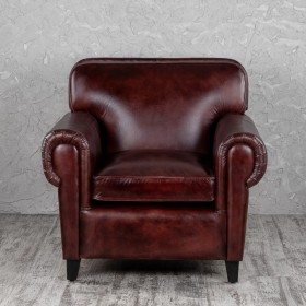 Кресло кожаное Элегант (Бордовый) в Бердске - berdsk.katalogmebeli.com | фото 7