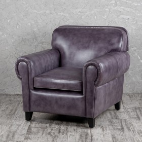 Кресло кожаное Элегант (Фиолетовый) в Бердске - berdsk.katalogmebeli.com | фото