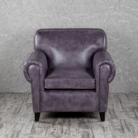 Кресло кожаное Элегант (Фиолетовый) в Бердске - berdsk.katalogmebeli.com | фото 4