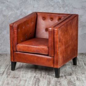 Кресло кожаное Лофт Аристократ (ширина 1100 мм) в Бердске - berdsk.katalogmebeli.com | фото 2
