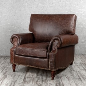 Кресло кожаное Лофт Аристократ (ширина 1100 мм) в Бердске - berdsk.katalogmebeli.com | фото