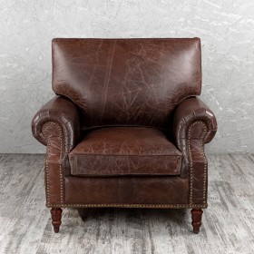 Кресло кожаное Лофт Аристократ (ширина 1100 мм) в Бердске - berdsk.katalogmebeli.com | фото 8