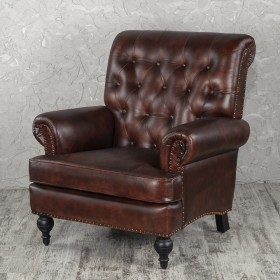 Кресло кожаное Лофт Чарльз в Бердске - berdsk.katalogmebeli.com | фото 1