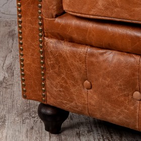 Кресло кожаное Лофт Честер (кожа буйвола) в Бердске - berdsk.katalogmebeli.com | фото 3