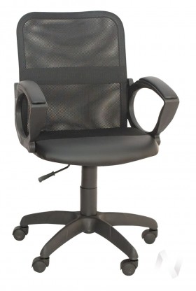 Кресло компьютерное Элегия М2 (черный/ткань сетка черная) в Бердске - berdsk.katalogmebeli.com | фото