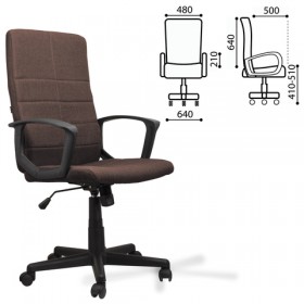 Кресло офисное BRABIX Focus EX-518 (коричневый) в Бердске - berdsk.katalogmebeli.com | фото