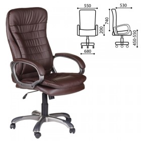 Кресло офисное BRABIX Omega EX-589 (коричневое) в Бердске - berdsk.katalogmebeli.com | фото