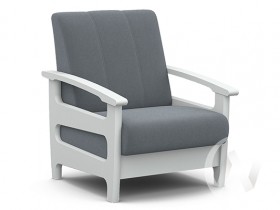 Кресло для отдыха Омега (снег лак/CATANIA SILVER) в Бердске - berdsk.katalogmebeli.com | фото