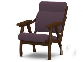 Кресло Вега-10 (орех лак/ULTRA PLUM) в Бердске - berdsk.katalogmebeli.com | фото 1