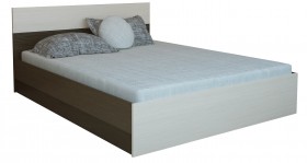 Кровать 0,8м Юнона с настилом (Венге / Дуб) в Бердске - berdsk.katalogmebeli.com | фото 2