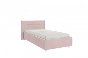 Кровать 0.9 Альба с основанием (Нежно-розовый велюр) в Бердске - berdsk.katalogmebeli.com | фото