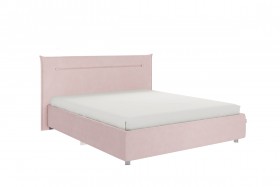 Кровать 1,6 Альба с основанием (Нежно-розовый велюр) в Бердске - berdsk.katalogmebeli.com | фото 1