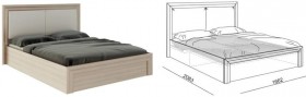 Кровать 1,6 Глэдис (М32) с подъемным механизмом в Бердске - berdsk.katalogmebeli.com | фото 2