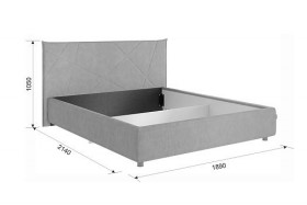 Кровать 1,6 Квест с подъемным механизмом (Топаз велюр) купить в Бердске - berdsk.katalogmebeli.com | фото 2