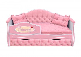 Кровать 160 серии Иллюзия 2 ящика 15 Бледно-розовый (подушки) в Бердске - berdsk.katalogmebeli.com | фото 1