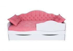 Кровать 170 серии Иллюзия Лайт 1 ящик 89 Розовый (подушки) в Бердске - berdsk.katalogmebeli.com | фото 1