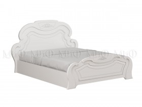 Кровать 1,4м Александрина (Белый/Белый глянец) в Бердске - berdsk.katalogmebeli.com | фото 1