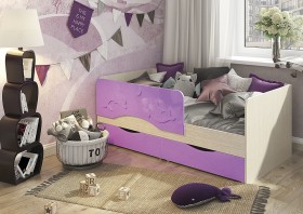 Кровать Алиса КР-812 1,6 Белфорд/Розовый металлик в Бердске - berdsk.katalogmebeli.com | фото 3