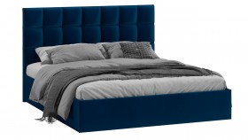 Кровать без ПМ «Эмбер» Велюр Confetti/Blue в Бердске - berdsk.katalogmebeli.com | фото