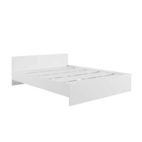 Кровать без ящ. М1600 Мадера Белый в Бердске - berdsk.katalogmebeli.com | фото 1