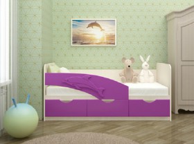 Кровать детская 1,6м Дельфин (Розовый металлик) в Бердске - berdsk.katalogmebeli.com | фото 8