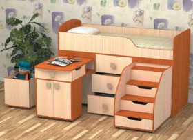 Кровать детская Фея 1.6 Венге/Дуб молочный в Бердске - berdsk.katalogmebeli.com | фото 3