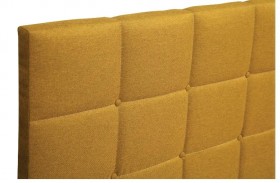 Кровать "Диана" ш. 1400 (Н=1010мм) (жаккард горчица) в Бердске - berdsk.katalogmebeli.com | фото 5