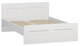 Кровать двухспальная Сириус 1600мм белый в Бердске - berdsk.katalogmebeli.com | фото