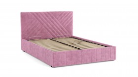 Кровать Гамма ш. 1400 (без основания для хранения) (велюр тенерифе розовый) в Бердске - berdsk.katalogmebeli.com | фото 3
