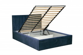 Кровать "Юнона" ш. 1600 (Н=1020мм) (ягуар нэви) в Бердске - berdsk.katalogmebeli.com | фото 3