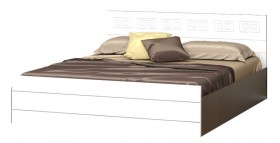 Кровать Корсика-1 1.6 (Венге/Белый глянец) в Бердске - berdsk.katalogmebeli.com | фото 1