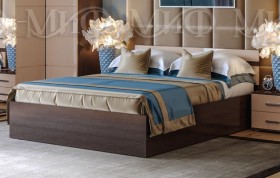 Кровать Нэнси 1,4м (Венге/капучино глянец) в Бердске - berdsk.katalogmebeli.com | фото