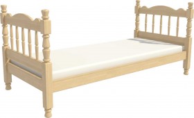 Кровать одинарная Аленка из массива сосны 800*1890 Сосна в Бердске - berdsk.katalogmebeli.com | фото 3