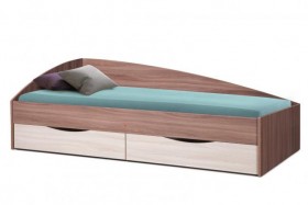 Кровать одинарная Фея-3 (асимметричная) в Бердске - berdsk.katalogmebeli.com | фото