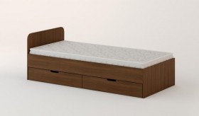 Кровать с ящиками 900 (Орех темный) в Бердске - berdsk.katalogmebeli.com | фото 1