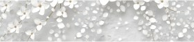 Кухонный фартук КМ 481 Абстракция цветы бетон в Бердске - berdsk.katalogmebeli.com | фото